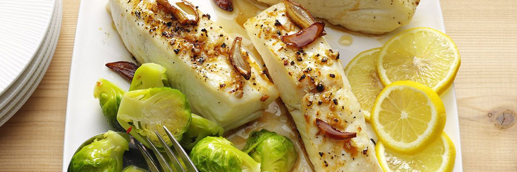 Ginger Halibut with Brussels Sprouts