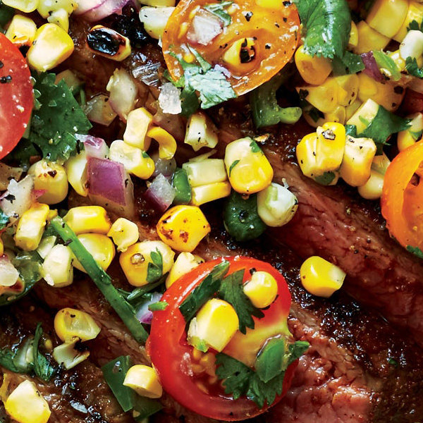 Grilled Flank Steak with Summer Relish