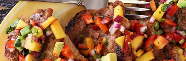 Grilled Pork with Pear Salsa