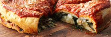 Spinach Stuffed Pizza