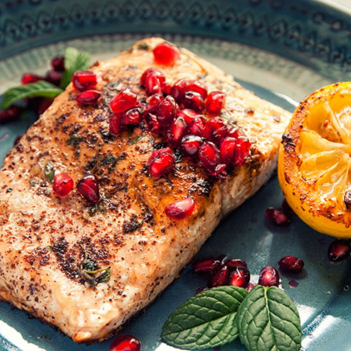 Pomegranate-Glazed Salmon