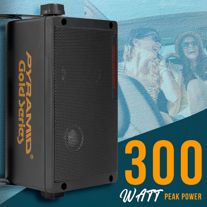 300 Watts 3-Way Mini Box Speaker System 11