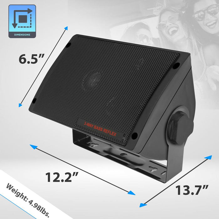 300 Watts 3-Way Mini Box Speaker System 11