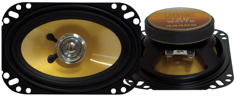 4'' X 6'' 120 Watt Dual Cone Car Stereo Speaker System