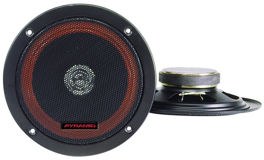 6.5'' 100 Watts Two-Way Dual Cone Speakers W/Built-In Grill