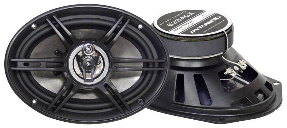 6'' X 9'' 400 Watts Three-Way White Injected P.P. Cone Speakers