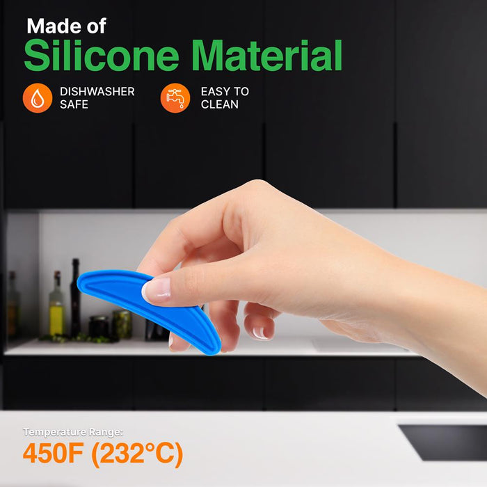 Blue Silicone Handles