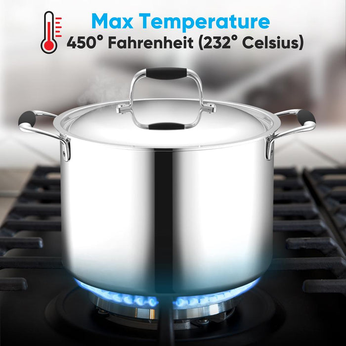 Stockpot With Lid - Stainless Steel, Works With Model Number: Ncsss12