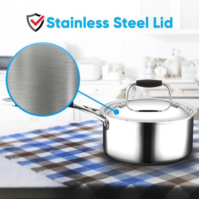 Saucepan With Lid - Stainless Steel, Works With Model Number: Ncsss12