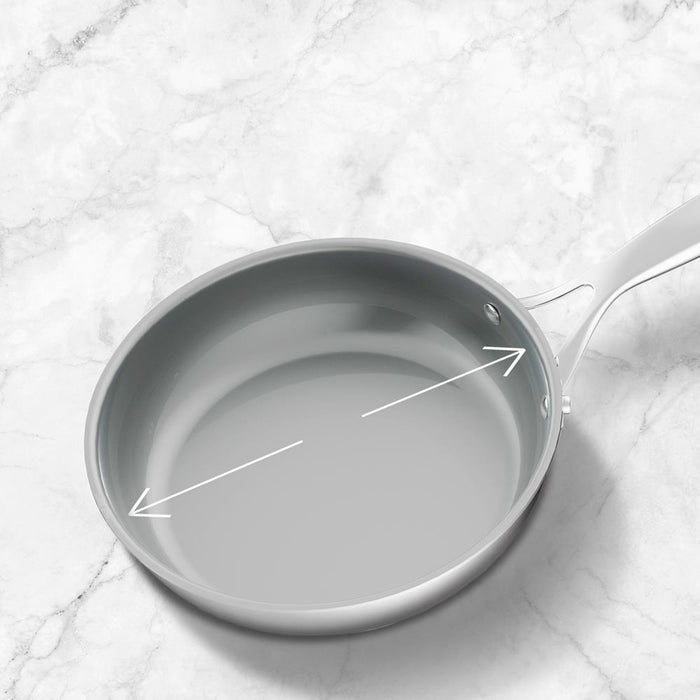 9.5" Fry Pan Non-Stick Coating Stainless Steel Handles