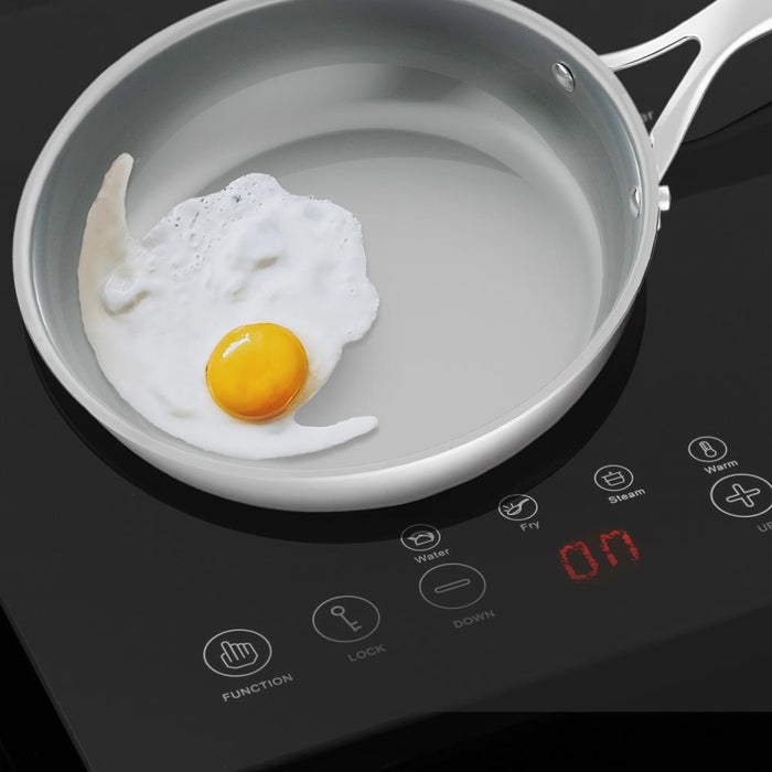 9.5" Fry Pan Non-Stick Coating Stainless Steel Handles