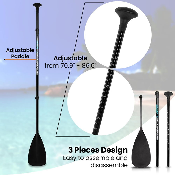 Sup Stand Up Paddle-Board Adjustable Paddle (Used For Serenelife Model: Slsupb872)