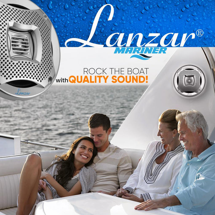 400 Watts 5.25'' 2-Way Marine Speakers (Silver Color)