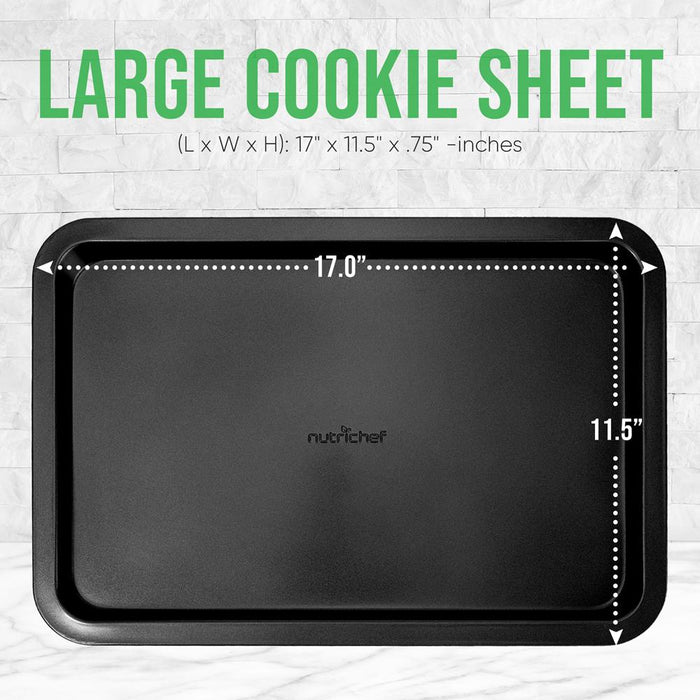 Large Cookie Sheet - Deluxe Nonstick Gray Coating Inside & Outside, Compatible With Model: Ncbs10S (Black)