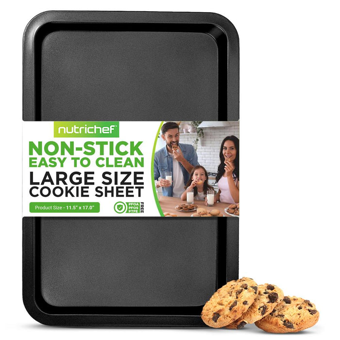 Large Cookie Sheet - Deluxe Nonstick Gray Coating Inside & Outside, Compatible With Model: Ncbs10S (Black)