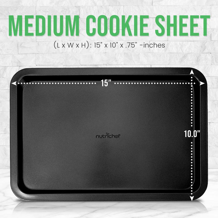 Medium Cookie Sheet - Deluxe Nonstick Gray Coating Inside & Outside, Compatible With Model: Ncbs10S (Gray)