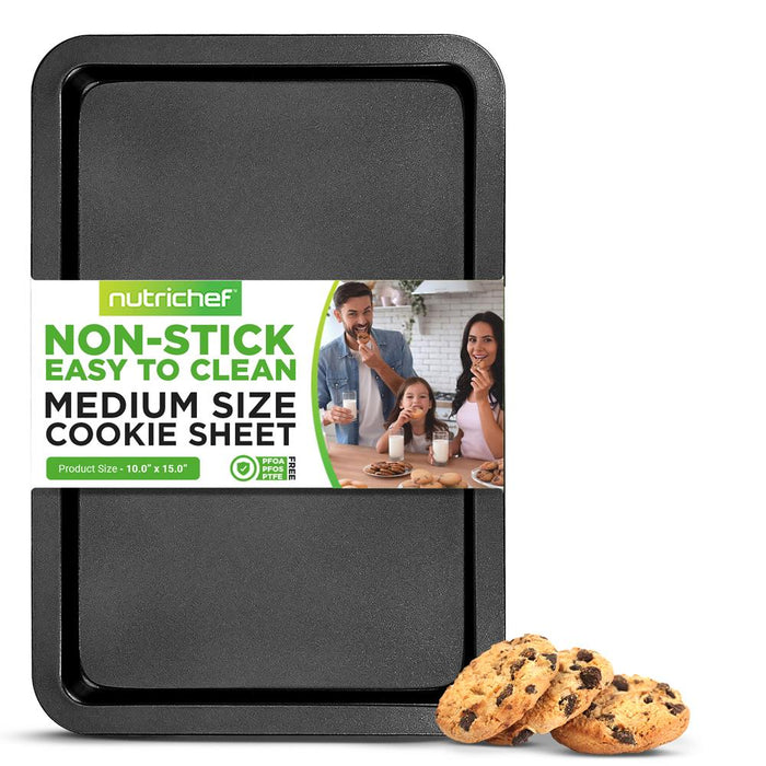 Medium Cookie Sheet - Deluxe Nonstick Gray Coating Inside & Outside, Compatible With Model: Ncbs10S (Gray)