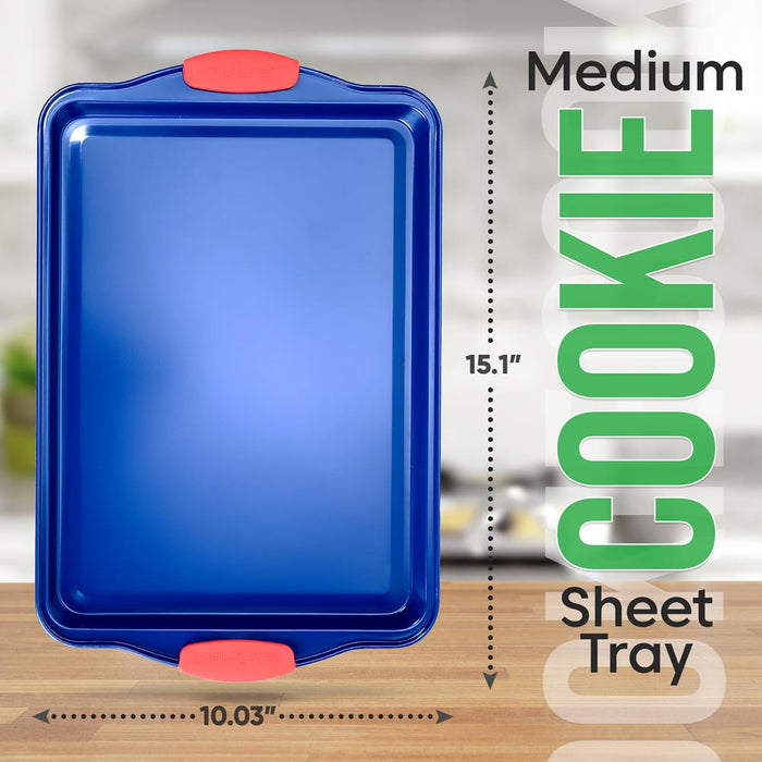 Medium Cookie Sheet -Commercial Grade Restaurant Quality Metal Bakeware, Compatible With Models: Ncsbsbl10, Ncsbsbl3 (Blue)