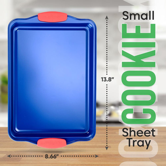 Small Cookie Sheet -Commercial Grade Restaurant Quality Metal Bakeware, Compatible With Model: Ncsbsbl3 (Blue)