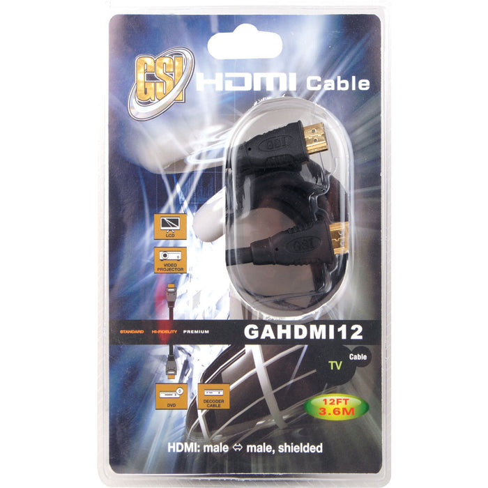 12 Ft. High Definition Hdmi Cable, Gold