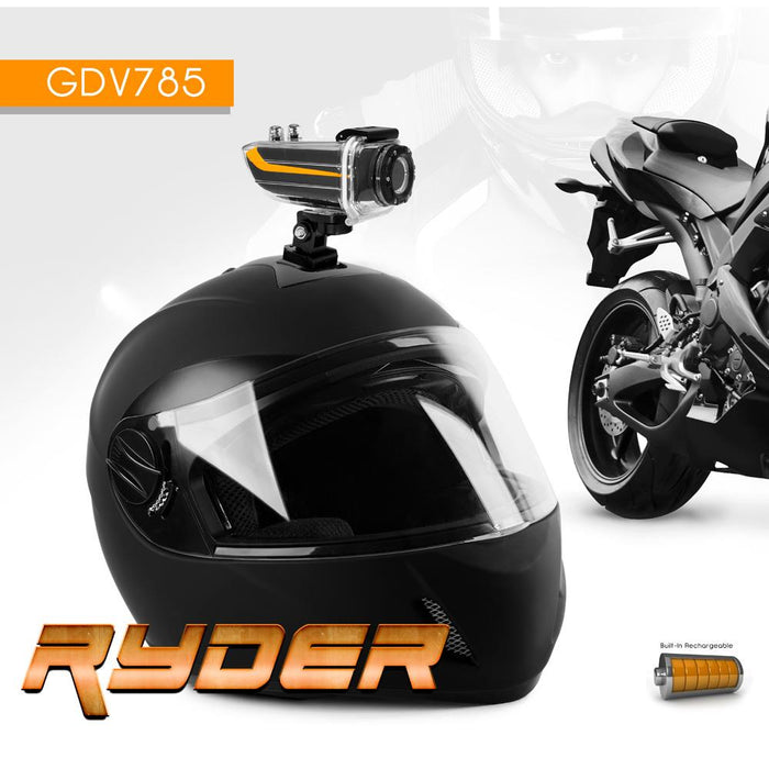 Gear Pro Ryder Action Camera, Hi-Resolution Fully Hd, 16 Megapixel Images, 1080P Video, Fold-Out 1.5'' Lcd Display