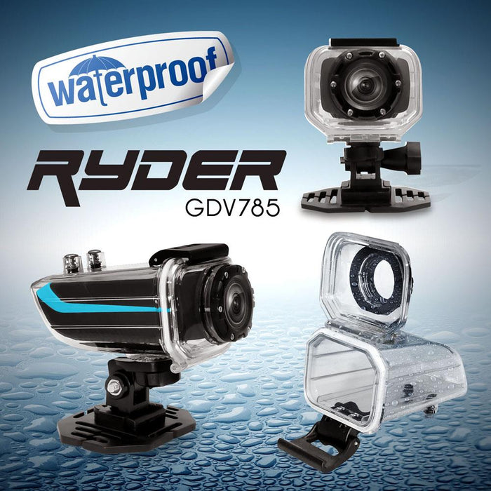 Gear Pro Ryder Action Camera, Hi-Resolution Fully Hd, 16 Megapixel Images, 1080P Video, Fold-Out 1.5'' Lcd Display