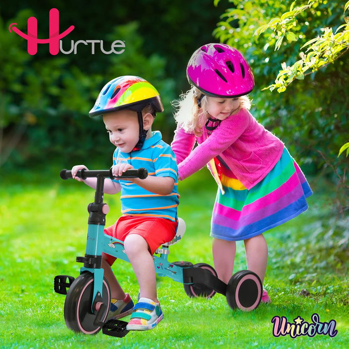 3 In 1 Kid Tricycles/Toddler Bike - Cute Toddler Bike For 10-36 Months Kids W/ Adjustable Seat Height And Removable Pedals