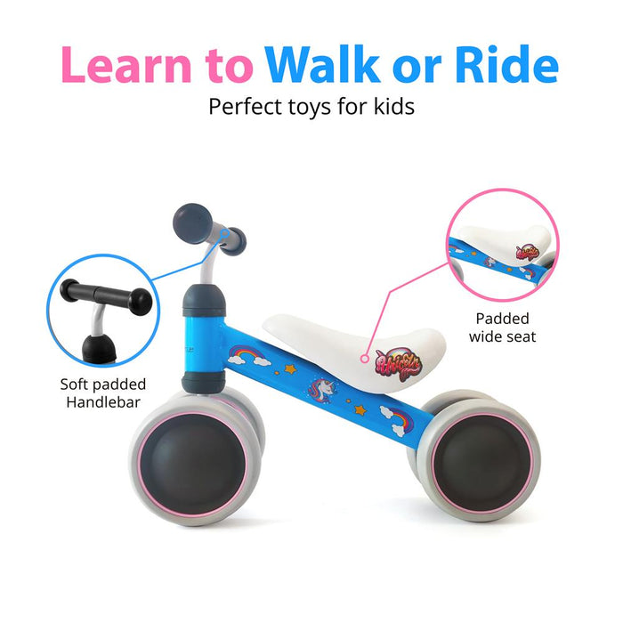 Baby Balance Bike - Cute Toddler Bike For 10-24 Months Kids, No Pedal Design (Cow)