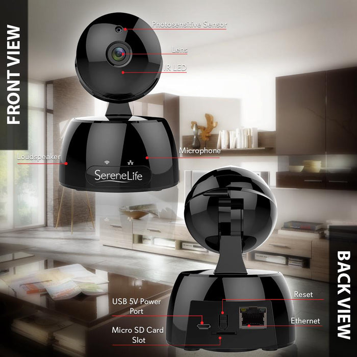 Ip Camera Wifi Cam  - Hd Network Camera With Remote App Control, 720P