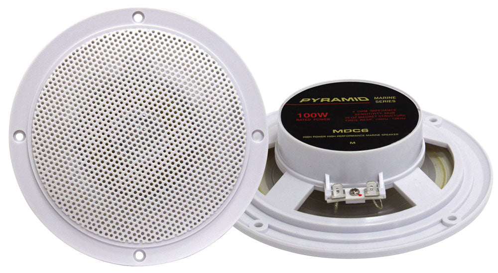 5.25'' Marine 100 Watts Dual Cone Waterproof Stereo Speakers