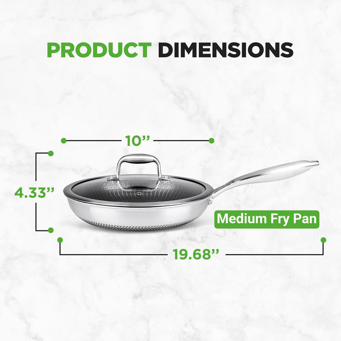 Stainless Steel Stir Fry Pan With Lid