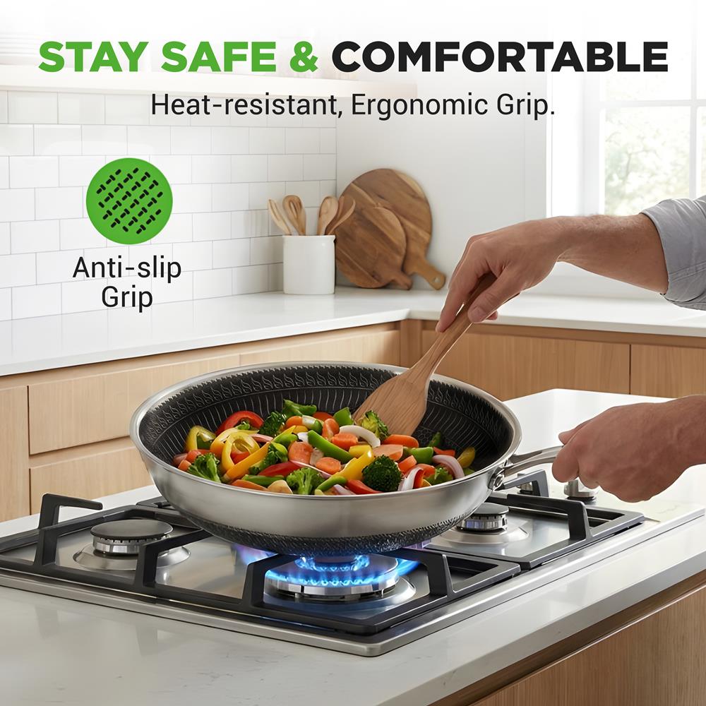 8-Piece Cookware Set, Quick Heat, Triply Stainless Steel, Non