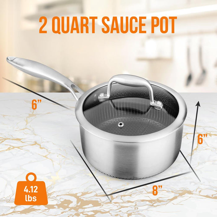 Stainless Steel Sauce Pot With Lid