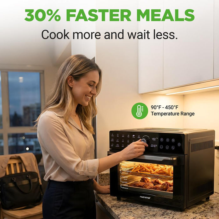 Digital Air Fryer Toaster Oven Combo, 32 Qt