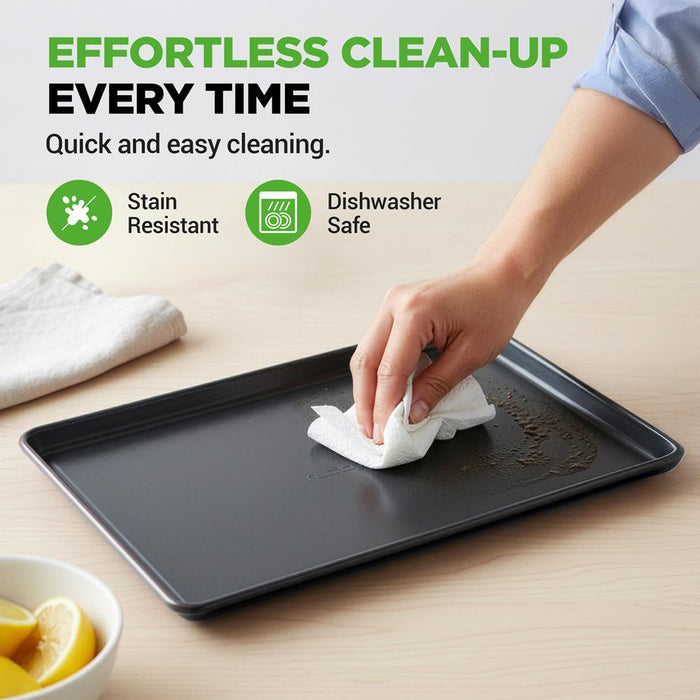 8-Piece Nonstick Bakeware Set - Easy Clean Carbon Steel, Stackable