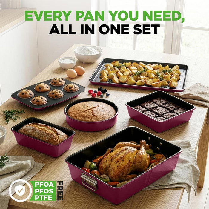 Set da forno – 8 pezzi – Antiaderente professionale Home Set da forno – 8 pezzi – Antiaderente professionale Home