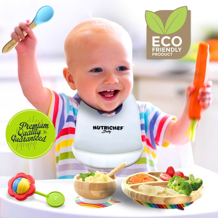 Silicone Bamboo Spoons For Kids