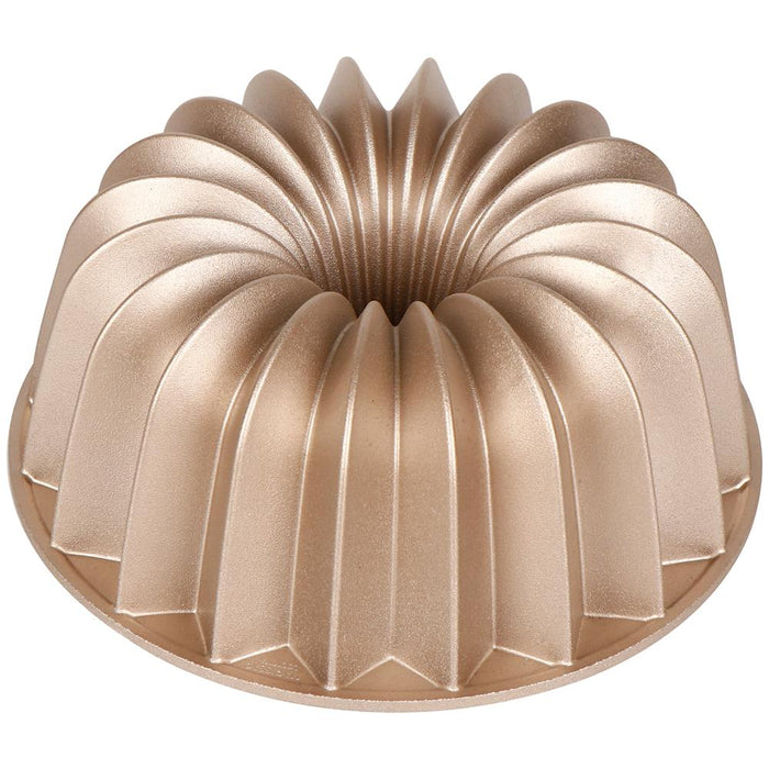 Extra Thick Cast Aluminum French Wreath Fluted Cake Pan Baking Pan, 2 Layers Non-Stick Coating For Easy Release, Baking Supplies