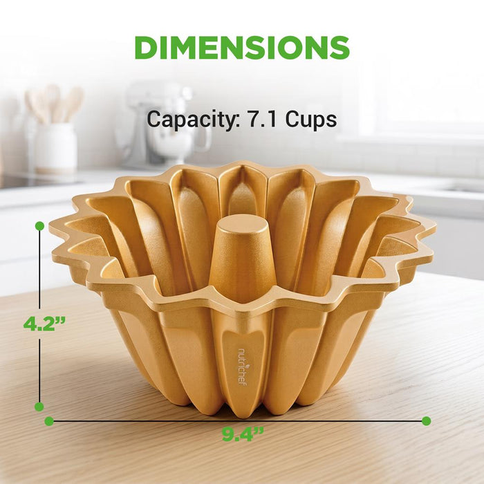 9" Nonstick Cake Pan - Uniform Baking, Die-Cast Aluminum, Dishwasher Safe