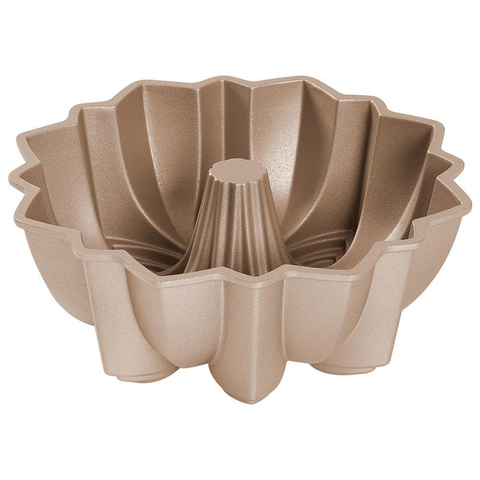 Extra Thick Cast Aluminum Bloom Fluted Cake Pan Baking Pan, 2 Layers Non-Stick Coating For Easy Release, Baking Supplies