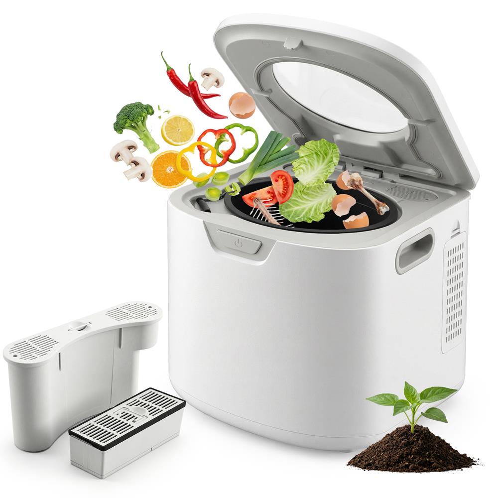 Electric Kitchen Composter 4L, Self-Cleaning, Odorless & Low Noise