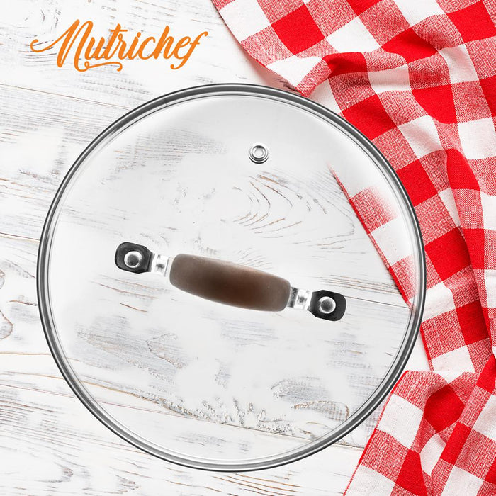 Dutch Oven Pot Lid - See-Through Tempered Glass Lids (Works With Models: Nccw14Sbr & Nccw20Sbr)