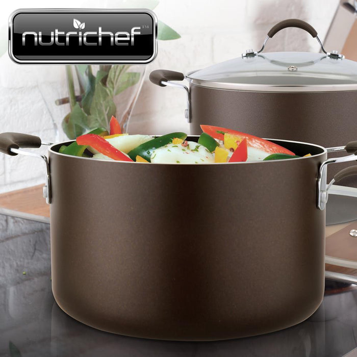 Dutch Oven Pot With Lid - Non-Stick High-Qualified Kitchen Cookware With See-Through Tempered Glass Lids, 5 Quart (Works With Models: Nccw14Sbr & Nccw20Sbr)