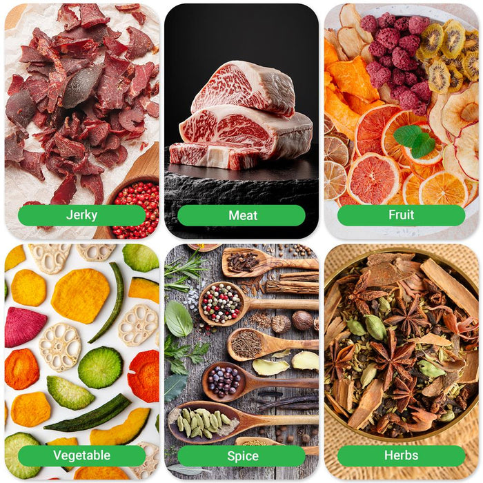 20-Shelf Food Dehydrator, Digital Timer, Stainless Steel, Easy Monitoring