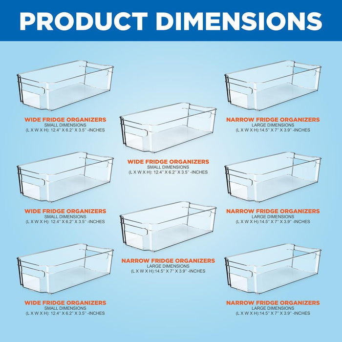 Refrigerator Organizer Bins