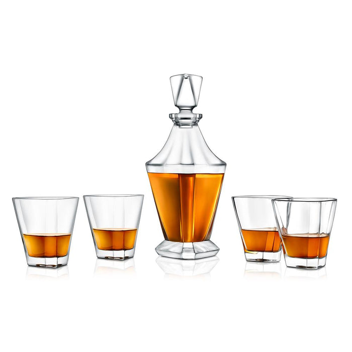 Home Bar Whiskey Decanter - Whiskey Glass Decanter Aerator Set With Whiskey Glasses, Elegant Decanter Design