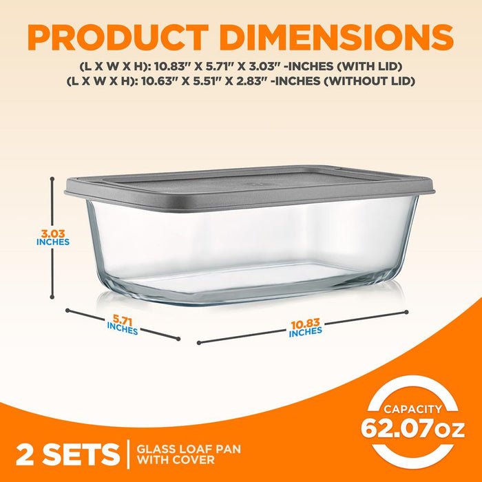 Superior Glass Loaf Pan With Cover