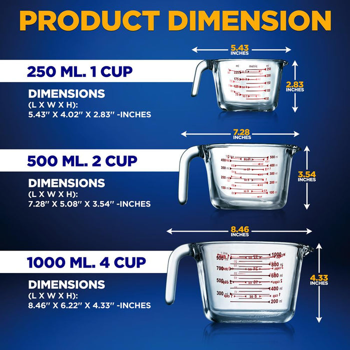 Premium Glass Measuring Cup