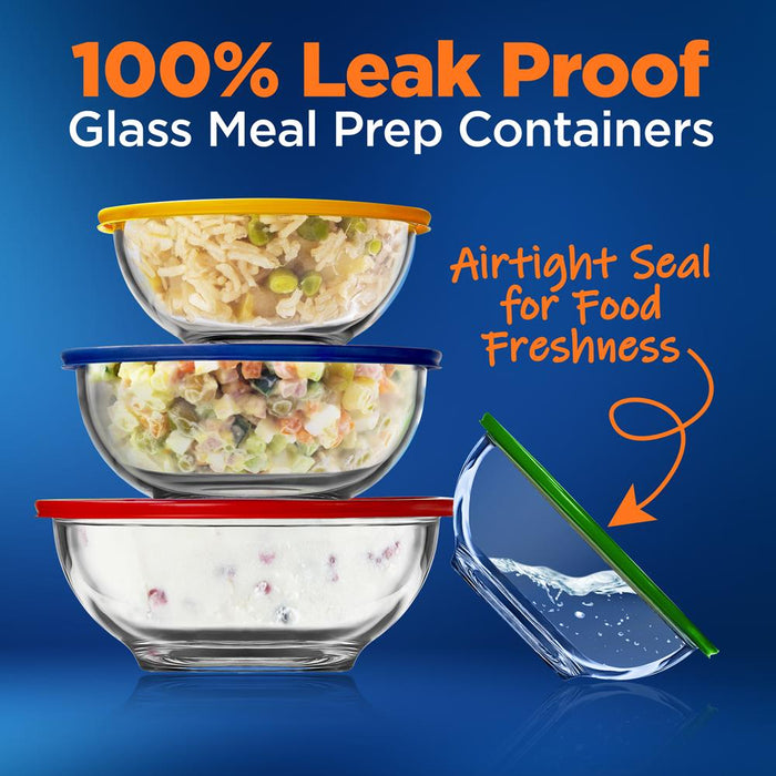 Superior Glass Mixing Bowls With Pe Lids