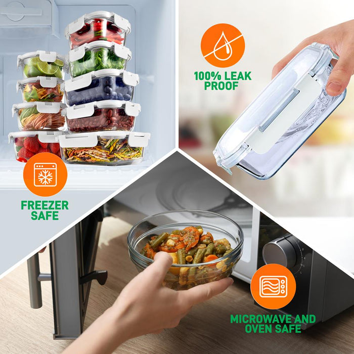 High Borosilicate Glass Food Container